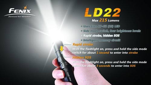 Fenix LD22 Cree XP-G2 LED Taschenlampe - 8
