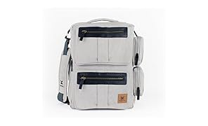 Sac ordinateur portable KASTEL bags modèle Grey DONJON (canvas). Innovant, Design et Astucieux.