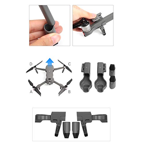 Preisvergleich Produktbild FairytaleMM Erhöhtes Schutz Stützfuß Fahrwerke Stabilisatoren Extensions Bracket Erweiterung Kit für DJI Mavic 2 Zoom Drone Stativ