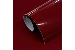 GOYAPRINT Vinilo Adhesivo Granate Brillo 60x300 cm Para Muebles Cocina Paredes Ventanas Manualidades Papel Adhesivo Decorativo (60x300 cm, Granate)