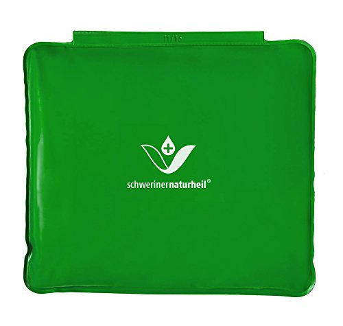 Schweriner Naturheil Moor Wärmekissen 22x19 cm mit Fleecebezug in Olivgrün, Wärmflasche, Heizkissen, Wärmekompresse