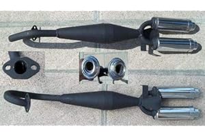 ORANGE IMPORTS LTD EX027 TWIN EXHAUST 49CC MINI MOTO END CAN MUFFLER MINIMOTO SPORTS PERFORMANCE