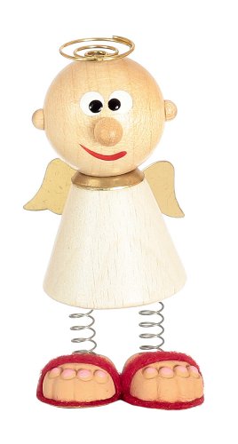 Autofahrerschutzengel Charly WEISS, Spiralbeine, Mund links