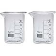 Z Glass Borosilicate Glass Beaker 50ml, (pack of 2)