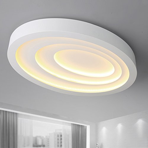 Preisvergleich Produktbild TIANLIANG04 Deckenleuchten Runde LED-Deckenleuchte, warme Schlafzimmer Lampe, Tischlampe, schmiedeeiserne Restaurant Lampe, 60 * 44 cm electrodeless Dimmen