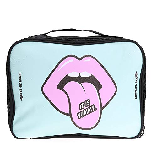 Waterproof Packing Cubes Cartoon Big Mouth Printed Travel Luggage Bag Hand Travel Bag Large Capacity Handbag Trolley Travel Bag (1 Pcs, Random Colour, Medium)