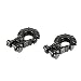 Produktbild fgcnfdhdfghdfh 2 stücke Metall Premium Anhänger RC Winch Haken für 1/10 RC4WD Warnen RC Auto LKW Crawler Off-Road Ersatzteil Zubehör (Farbe: Schwarz)