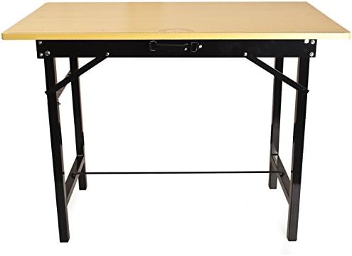 Folding Home DIY Hobby Workshop Garage Engineering Portable Ruled Measuring Worktop Work Bench Table