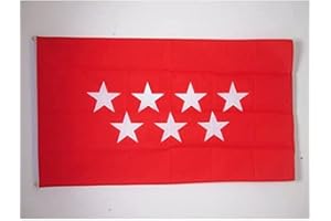 AZ FLAG Bandera de La Comunidad de Madrid 150 x 90 cm - Bandera Madrileña 90 x 150 cm