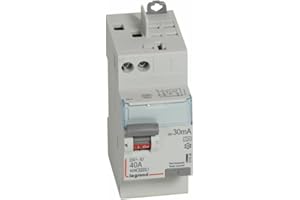 411638 Interrupteur différentiel DX3 2P 40A type A 30mA arrivée haute + départ haut - 2 modules - Legrand