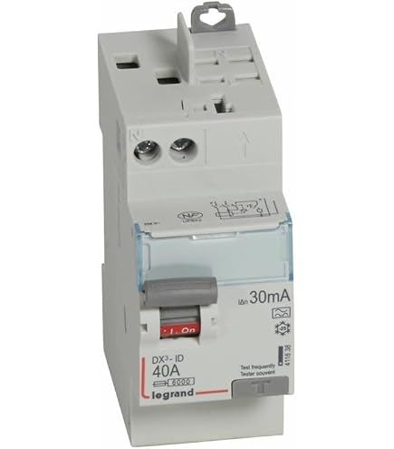 Interruttore magnetotermico differenziale salvavita, 1P+N, occupa 1 modulo DIN, 220V 230V, 6A C6, 30mA, 4,5KA 4500A, RCBO