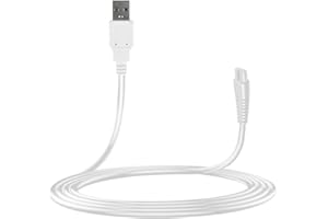 Bouge Water Flosser Charger Cable for Nicwell F5025 Oral Irrigator Cordless Portable Dental Flosser Replacement Power Supply Adapter Cord White