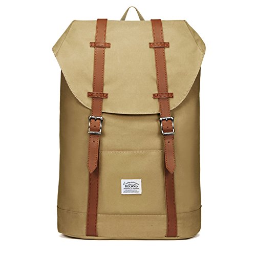 Lässiger Daypacks, KAUKKO 16 Zoll Laptop Outdoor Rucksäcke für 14" Notebook Schüler Backpacks Schultaschen für Wandern/ Reisen/ Camping