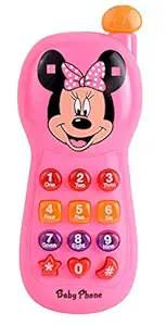 Funkey Musical Mobile Baby Phone for Kids, Cartoon Mobile with Light & Sound Toys for Babies | Educational Toys for Kids 3+ Years/Boys/Girls-1 Unit (Random Color)