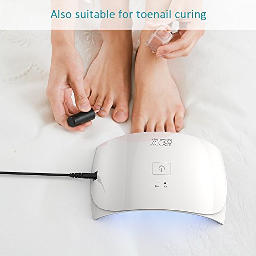 Abody SUN9C 24W UV Lampe für Nägel nageltrockner mit Timer tragbare Nagel Lampe mit 50000 Stunden Lebensdauer für CND Schellac Acrylic und Gelish - 6