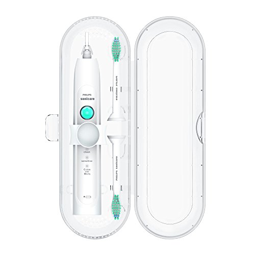 Estuche de viaje Poketech para Philips Sonicare cepillo de dientes 1 pieza de mano y el cepillo 2 Premium - Transparente