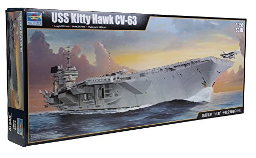 TRUMPETER TRU 05619 1:350 - USS Kitty Hawk CV-63 Plastic Model Ship Kit