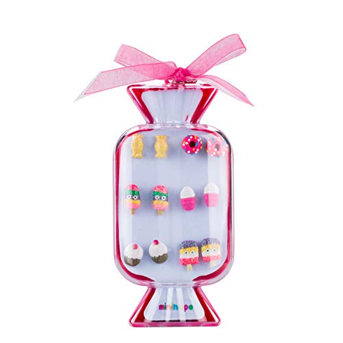 Minihope Enfants Bijoux, hypoallergénique, Argile polymère de Boucles d'oreilles pour Les Petites Filles, coloré, Desserts Candy Boucles d'oreille à Tige pour Enfants