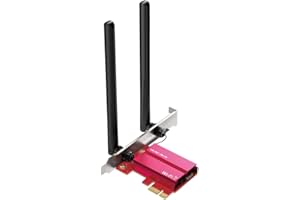 Mercusys TP-Link WiFi 7 Carte WiFi PCIe BE6500 MA37BE, Tri-Bandes (6GHz/5GHz/2.4GHz), Bluetooth 5.4 et 2 antennes multidirectionnelles, WPA3, MU-MIMO, OFDMA, Carte WiFi PC Fixe, Windows 11