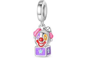 FLORLINA Magisk clown hänge berlock, kompatibel med de flesta armband, berlock för armband