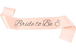 Bride to Be Schärpe von Jenich: Rosegold, 9.5cm x 80cm, für Damen, JGA & Hen Party, Hochzeit