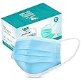 Medinain 3 Layered Disposable Protective Built-IN Nose Pin, 95% Particle Filtration Efficiency (PEE), CE and ISO and WHOGMP Certified Pharmaceutical Surgical Face Masks