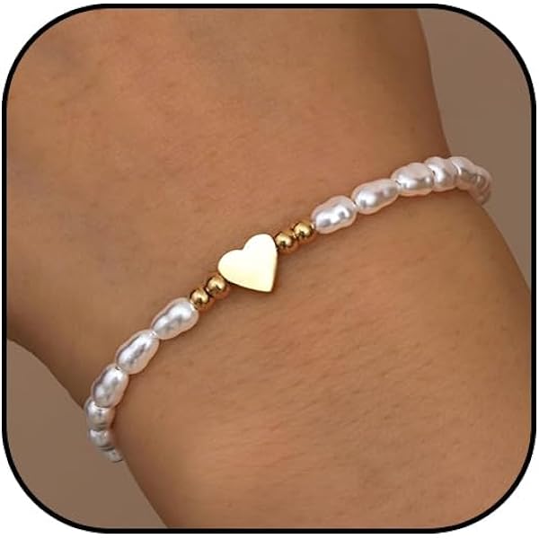 4 Bracciali Vintage Con Perle Finte A 3 File - Elasticizzati, Multistrato - Ideali Per Matrimoni E Feste Anni '20