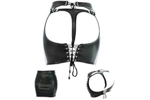 CHCH PVC finta pelle fianchi nudi notte fase DS stage vestito fasciatura gonna