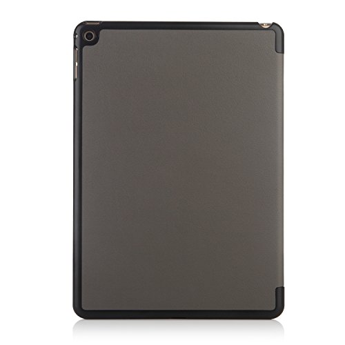 iHarbort® Apple iPad Air 2 Hülle – Slim Smart Cover Case Leder Tasche Hülle Etui Schutzhülle Ständer für iPad Air 2, mit Schlaf / Wach-up-Funktion (iPad Air 2, grau) - 6