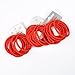30 x Red Endless Hair Elastics/ Bobbles - Snag Free