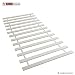Produktbild Homestyle4u 1806_LR Rollrost Lattenrost Rollrahmen B x H 90 x 200 cm 13 Leisten Latten unverstellbar für alle Matratzen und Kinderbetten geeignet
