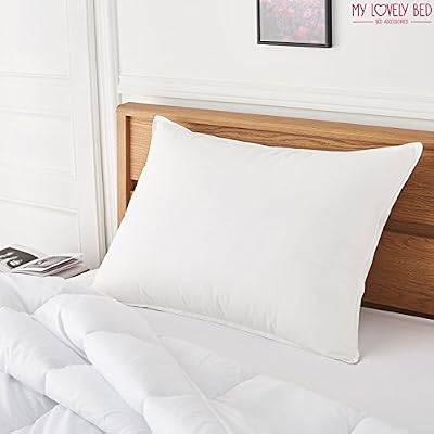MyLovelyBed - Oreiller Percale 100% Coton - 50x70 cm – Doux et Gonflant - Confort Moelleux – Anti acariens – Qualité Hôtellerie de Luxe