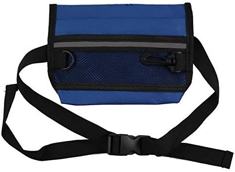 Tping Professional Pet Dog Treat Bait Waist Puppy Reward Based Training Bag with Buckle Belt Snack Holder Outdoor Hanging Pockets - Blue