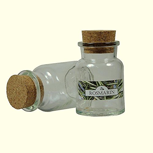 Viva-Haushaltswaren – 24 Gewürzgläser 150ml inkl. 24 Gewürz – Etiketten - 2