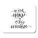 Produktbild HOTNING Gaming Mauspads, Gaming Mouse Pad Work Hard and Stay Humble Postcard Lettering Background Ink Illustration 11.8"x 9.8" Decor Office Nonslip Rubber Backing Mousepad Mouse Mat