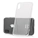 Produktbild MC24 iPhone X Premium Hülle Ultra dünn aus TPU transparente Schutzhülle aus durchsichtigem Silikon Simple Case Bumper kristall-klar mit integriertem Staub-Schutz-Stecker Slim Cover für iPhoneXzehn