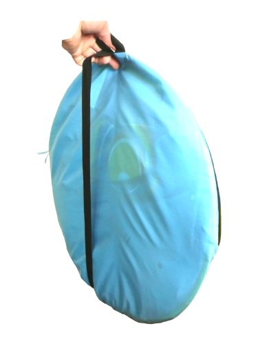 LUDI - Tente de plage avec Protection UV 50. Dès 10 mois. Structure pop-up légère, se plie et se range facilement dans un sac. Dimension : 105 x 90 x 100 cm. Fournie avec 4 fixations au sol. - 2304 – Image 7