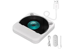 Dytabepl Lecteur CD externe universel pour voiture - Lecteur CD portable avec câble auxiliaire - Se branche dans le port USB de la voiture - Connexion sans perte