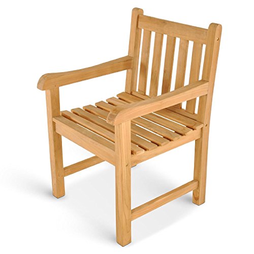 SAM® Sparset: Teak Holz Gartensessel Caracas, Gartenstuhl, inklusive Auflage in beige, Sessel aus Massivholz, Bequeme Armlehnen, Holzstuhl, ideal für Balkon, Garten und Terrasse [53257863] - 3