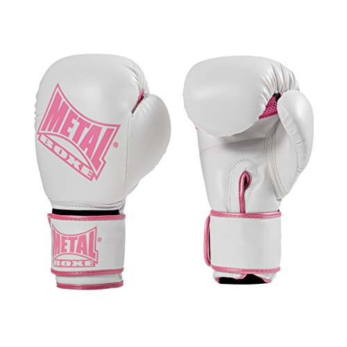 METAL BOXE MB200 - Guantes para Mujer, Mujer, Color Blanco, tamaño Taille 8 oz