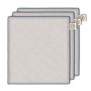 GuineaDad Fleece Liner 2.0 | Guinea Pig Fleece Cage Liners | Guinea Pig Bedding | Extra Absorbent Antibacterial Bamboo | Waterproof | Available in (12 x 12 inch, Grey)