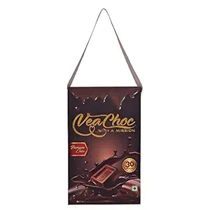 Vea Choc Organic Iron Rich Dark Chocolates | Chocolate with Blood Build Supplements for Women Men and Kids with Hemoglobin Deficiency (30 Pieces) Dark Chocolate.