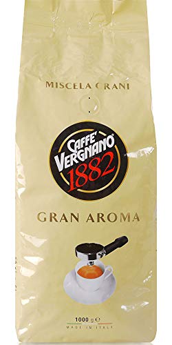 Caffè Vergnano 1882 Gran Aroma Ganze Bohnen, 3er Pack (3 x 1 kg)
