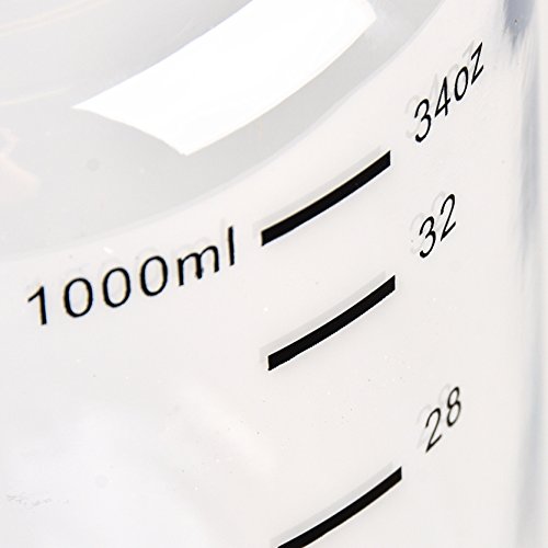 Banters® Fitness 1 Liter Sport-Trinkflasche BPA-frei mit Schraub-Verschluss | Flasche für Fitness, Sport und Freizeit | leicht, bruchsicher und 100 % dicht – ohne Weichmacher! - 2