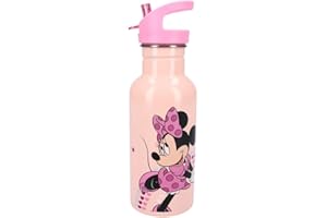 My sweety pop - Trinkflasche Minnie Rosa für Kinder - Edelstahl - Krippe - Kindergarten - Schule - Urlaub - Mahlzeit - 22 cm - 500 ml - Hydration - Geschenkidee - Flasche (Minnie Mouse -