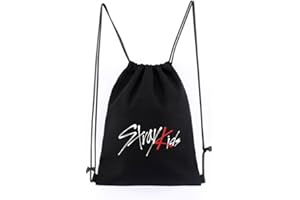 SCISSH Stray-Kids - Zaino con coulisse, in tela, per la scuola, A, Taglia unica