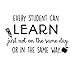 Produktbild LGXINGLIyidian Jeder Student Kann Wandaufkleber Lernen Klassenzimmer Ermutigen Sie Motto Home Decor Pencil Apple Wandtattoos Vinyl Kinderzimmer Wandkunst 59Cmx96Cm