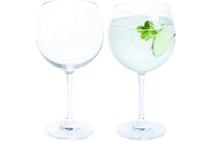 Dartington Crystal – Bicchiere da Vino e Gin Tonic, Trasparente, Confezione da 2