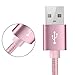 Produktbild 1 Mt 2 M 3 M 2.1A USB-C USB 3.1 Typ C Daten Sync Schneller Ladegerät Kabel Für Samsung Galaxy S8 (Rosen-Gold, 2M)