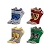 Produktbild Harry Potter Socken Hogwarts House crests offiziell 4 Pack Ankle UK Shoe Size